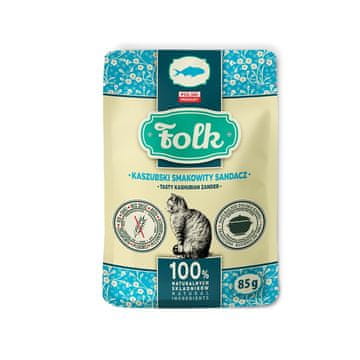 Folk FLK Tasty Kashubian zander - mokra hrana za mačke, 85 g