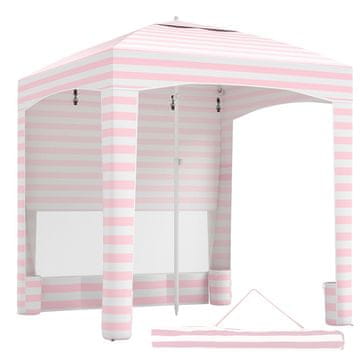 Northix Beach Tent 185x185cm, Adjustable Height, Side Wall