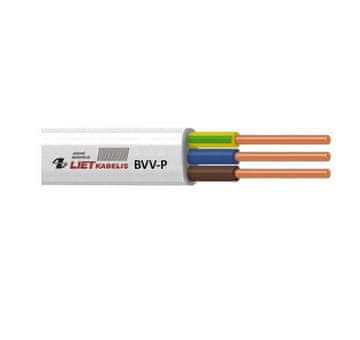 slomart BVV električni kabel 3x2.5 mm² beli 100m