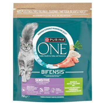 Purina PURINA One Bifensis Sensitive puran - suha hrana za mačke, 750g