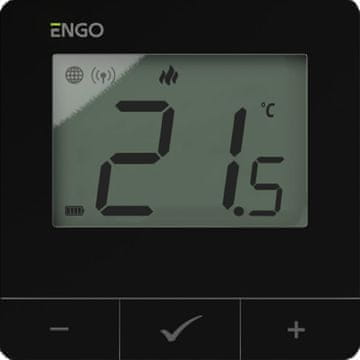 Engo ENGO Controls E25-BATB sobni termostat, nadometni, Wi-Fi