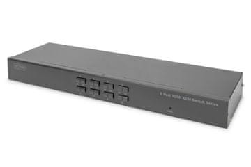 Digitus Digitus DA-70833 KVM stikalo, 8-portni HDMI, črn