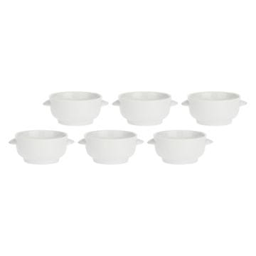 LPB Set 6 jušnih skodelic LPB "Terrine", bela, 12,5 cm