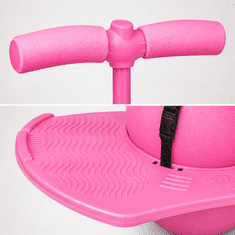 JOJOY® Skakalna pogo žoga za otroke z ročajem, nosilnost do 120 kg, za ravnotežje in koordinacijo | JUMPOO Roza