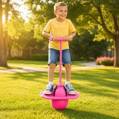 JOJOY® Skakalna pogo žoga za otroke z ročajem, nosilnost do 120 kg, za ravnotežje in koordinacijo | JUMPOO Roza