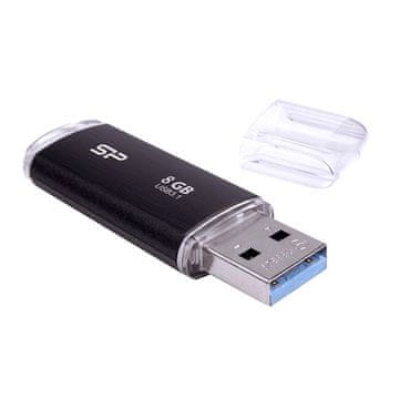 Silicon Power Silicon Power Blaze B02 8GB, USB 3.2 Gen 1, črn