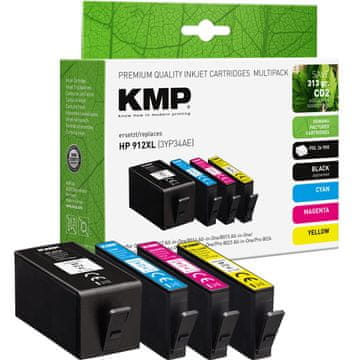 KMP KMP 1765,4005 nadomestna kartuša za HP, komplet 4 kosov (C, Č, M, R), XL