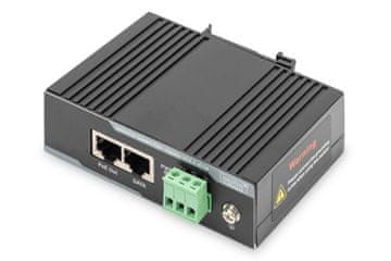 Digitus Digitus Industrial Gigabit PoE+ Injektor, 60 W, črn