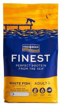 Fish4Dogs FISH4DOGS Finest Ocean White fish M/L pasja hrana 12kg