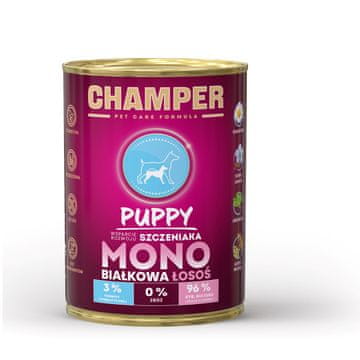 slomart CHAMPER Puppy Monoprotein Losos - mokra hrana za mladiče, 400 g