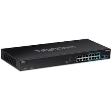 TrendNet TRENDnet TPE-BG182G omrežni stikalni agregat Gigabit Ethernet PoE 1U, črn