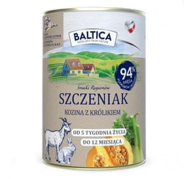 slomart BALTICA Smaki regionów Puppy Goat with rabbit - mokra hrana za pse - 400g