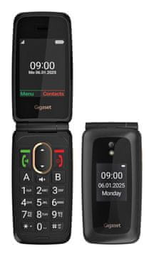 Gigaset Gigaset GL795 mobilni telefon za starejše, 7.11 cm (2.8") zaslon, črn