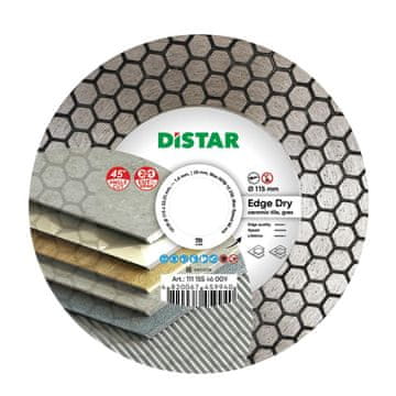 Diamond Diamond EDGE DRY rezalna plošča, 115 mm (DIT)