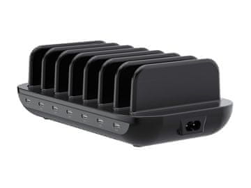 NON Multi PD 3.0 USB-C polnilnik, 7-portni, 160W, črn