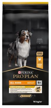 Purina PURINA Pro Plan Light Sterilised All Sizes Adult pasja hrana 14 kg