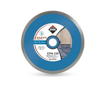 CPA RUBI CPA SUPERPRO diamantna rezalna plošča za trde materiale, 250 x 25,4mm