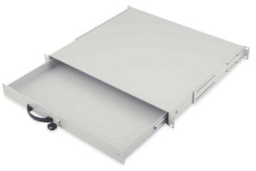Digitus Digitus predal za 19" omare 1U, zaklepni, siv