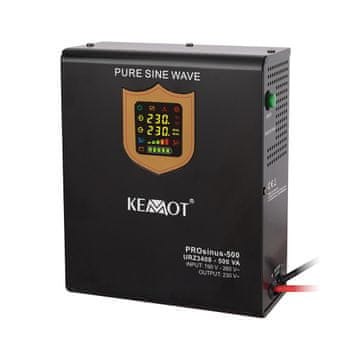 slomart KEMOT PROsinus-500 stenski pretvornik z napajanjem v sili, 12V 230V 500VA/300W