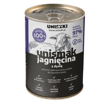 slomart UNISZKI UNIsmak Mokra hrana za pse, jagnjetina s bučo, 400 g