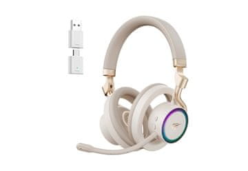 Hav Havit Fuxi-H8 bežične gaming slušalice, zlatna