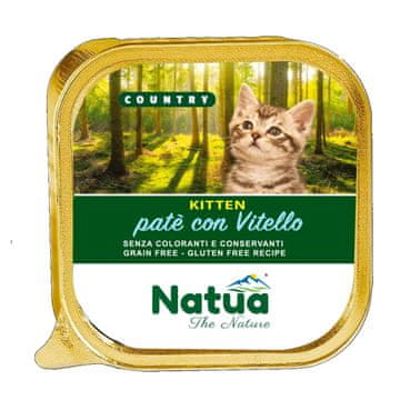 slomart NATUA Country Kitten Teletina – mokra hrana za mačke – 100g