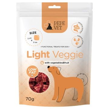 slomart PEPE VET Light Veggie - pasja poslastica - 70g