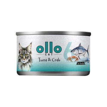 CAT OLLO mokra hrana za mačke, Tuna & Rak, v brozgi, 70g