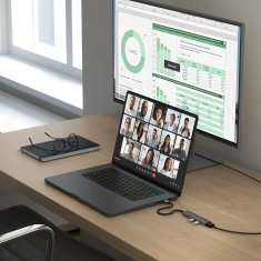 Satechi USB vmesniški hub Satechi ST-P4SM, USB Type-C, 10000 Mbit/s, siv