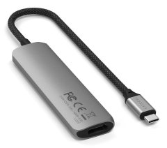 Satechi USB vmesniški hub Satechi ST-P4SM, USB Type-C, 10000 Mbit/s, siv