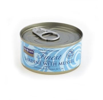 Fish4Cats FISH4CATS Sardine with mussel - mokra hrana za mačke - 70g