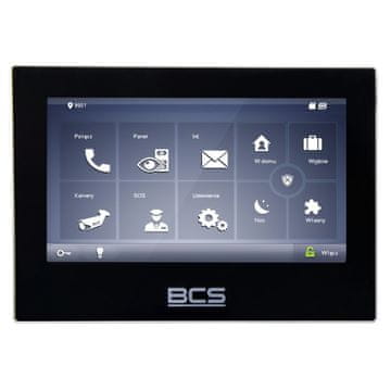 slomart BCS BCS-MON7700B-S video monitor 7-palčni TFT LCD, 1024x600, črn