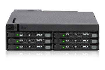 slomart Icy Dock MB606SPO-B vgradni panel za pogon 3.5" SATA, črn