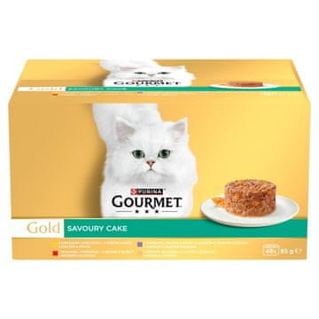 Purina PURINA Gourmet Gold Savoury cake - mokra hrana za mačke - 48x85g