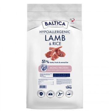 slomart BALTICA Nutraceutic Hypoallergenic L/XL jagnjetina z rižem - suha hrana za pse - 12kg