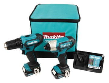 MAK Makita CLX224A Akumulatorski set orodja 12V MAX, 2x 2.0 Ah