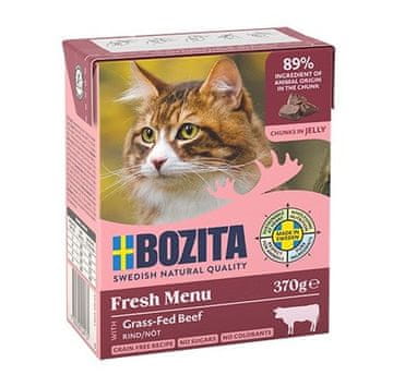 Bozita BZT BOZITA Fresh Menu govedina v omaki, mokra hrana za mačke, 370g