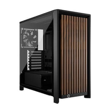Corsair Corsair 4000D WOOD RS Midi Tower ohišje, črno/leseno