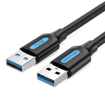Vention Vention USB 3.0 A moški na A moški kabel, 0.5m, črn PVC