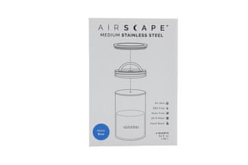 Airscape NON Airscape? Edelstahl-Aromabehälter mittel, modra