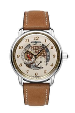 ZEP Zeppelin New Captain's Line 86585 moška ura, avtomatska, 42mm, usnjen pas