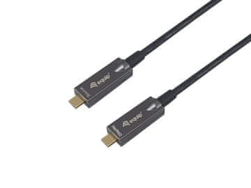 Equip Equip USB-C v USB-C aktivni optični kabel, 15m, PD 60W, 8K/60Hz, 10Gbps