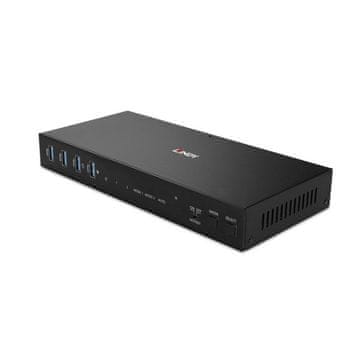 Lindy Lindy 2-portni Dual Head HDMI 4K60, USB 3.0 KVM stikalo