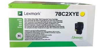 LEX Lexmark 78C2XYE toner, rumena, 5000 strani