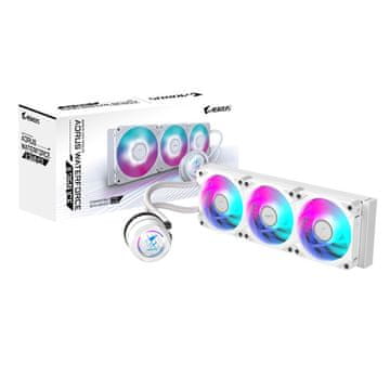 Gigabyte GIGABYTE AORUS WATERFORCE II 360 ICE vodno hlajenje CPU, 3x120mm ARGB ventilatorji, belo