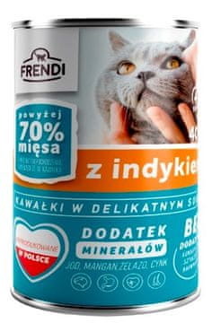 slomart FRENDI piščančji koščki v omaki - mokra hrana za mačke, 400 g