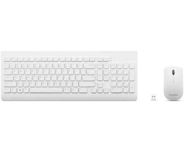 Lenovo Lenovo Wireless Combo Keyboard & Mouse 510, bela