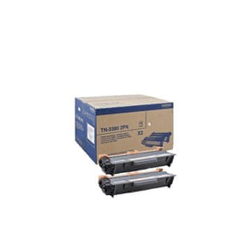 BROTHER Brother TN-3380TWIN toner kartuša, 2 kosa, Original, črna