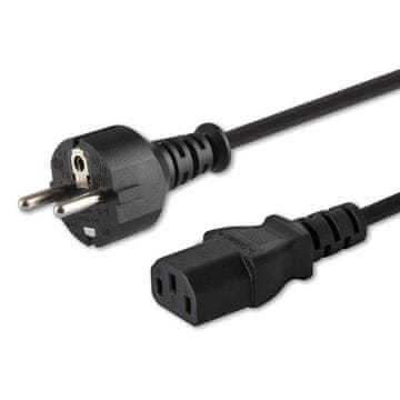 SAVIO Napajalni kabel SAVIO CL-138, Schuko (M) na IEC C13, 1.8m