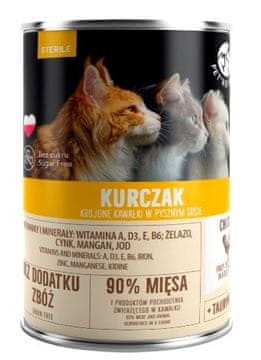 PET PTR PET REPUBLIC Sterile Chicken mokra hrana za mačke, 400g